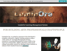 Tablet Screenshot of luminore.com